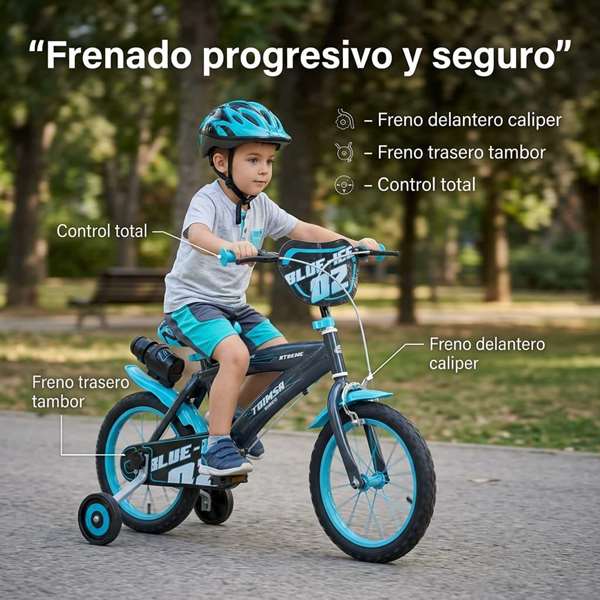Toimsa Bicicleta Blue Ice 14" (4/6 años) Gris Hierro