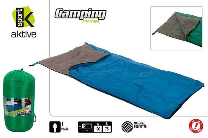 Color Baby Saco dormir abierto 190x75cm 1 capa polyester 950 grs modelos surtidos Color Baby Saco dormir abierto 190x75cm 1 capa polyester 950 grs modelos surtidos