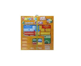 Rama Tablero de Madera Parchis 4 y Oca con Accesorios 40,5x40,5x1,2 cm