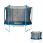 Ociotrends Trampolin 245 cm Diametro x 219 cm Altura con Red de Seguridad, Soporta 80 kg, Color Azul/Gris