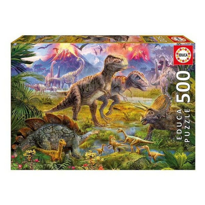 Educa Puzzle Encuentro de Dinosaurios de 500 piezas Educa Puzzle Encuentro de Dinosaurios de 500 piezas