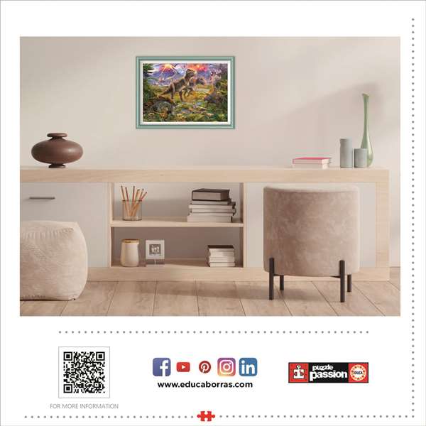 Educa Puzzle 500 piezas Encuentro de Dinosaurios Educa Puzzle 500 piezas Encuentro de Dinosaurios