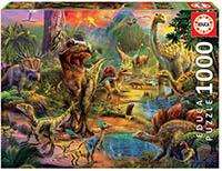 Educa Puzzle 1000 piezas Tierra de Dinosaurios