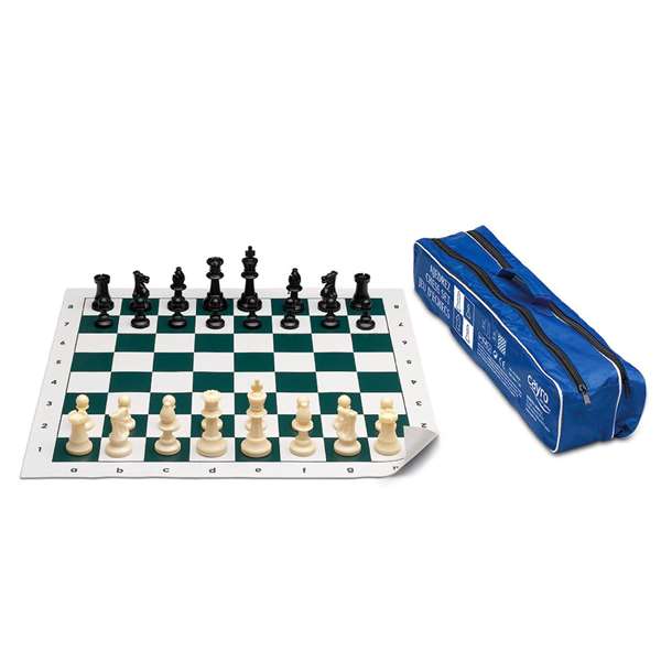 Cayro 506 Juego Ajedrez Escolar en Bolsa con Cremallera 50x50 cm Tablero Neopreno Fichas Plástico Cayro 506 Juego Ajedrez Escolar en Bolsa con Cremallera 50x50 cm Tablero Neopreno Fichas Plástico