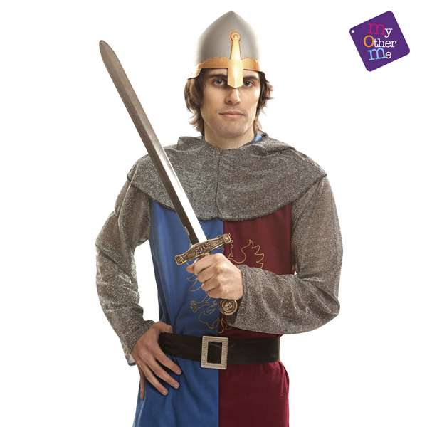 My Other Me Casco Medieval Plateado 57 cm Gris