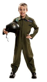 My Other Me Disfraz Top Gun Verde Talla 10-12 Años