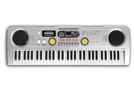 Reig Órgano 61 Teclas con Micrófono, Toma USB y Cable de Audio