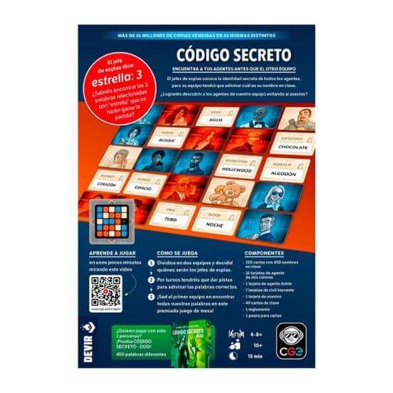 Devir Juego Código Secreto. Compite para contactar el primero con todos tus agentes.