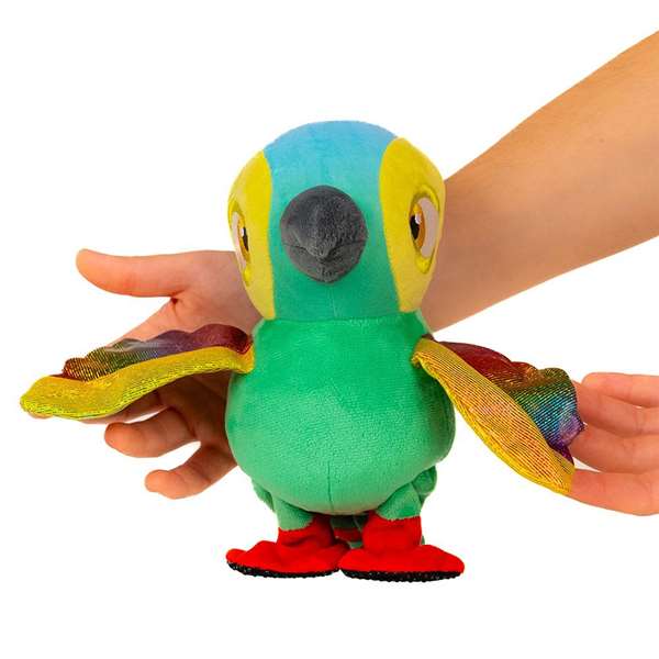 Bandai Lorito Pepe Peluche Interactivo De La Granja De Zenon Con Sonidos Y Luces 34x17x13 cm