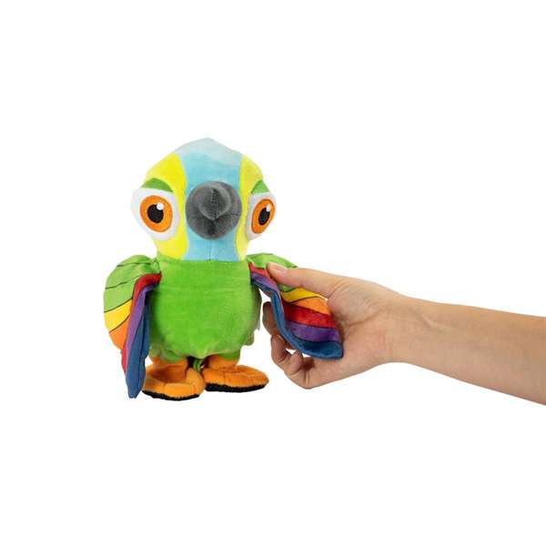 Bandai Lorito Pepe Peluche Interactivo De La Granja De Zenon Con Sonidos Y Luces 34x17x13 cm