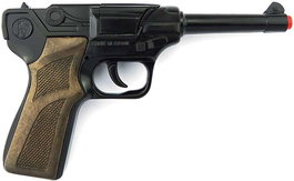 Gonher Pistola Policía 8 Tiros Negra 17x12x3 cm Juguete