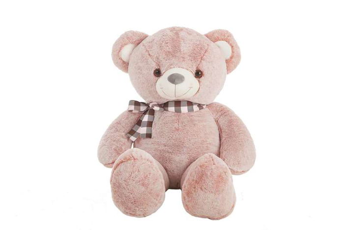 Creaciones Llopis Peluche Oso Suavi de 75 cm | Colores Gris o Rosa (Modelos Surtidos) | Materiales: Poliéster y Acrílico | Ideal para Bebés +0 Meses