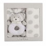 Creaciones Llopis Set Caja Manta Gris 100 X 75 + Sonajero 16 Cm
