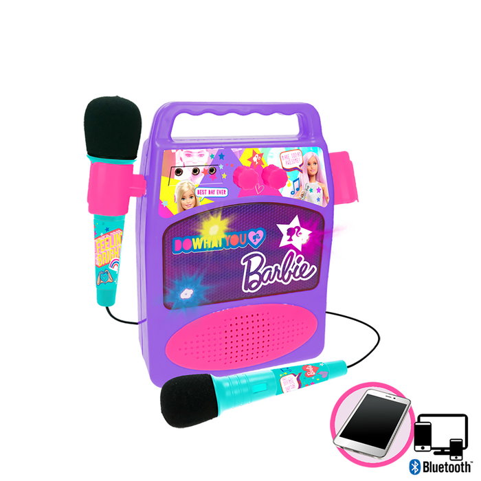Reig Bafle con 2 Micrófonos Barbie