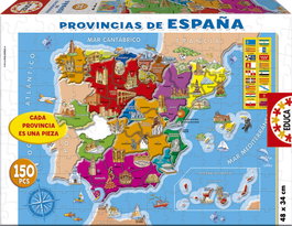 EDUCA Puzzle 150 piezas Provincias de España
