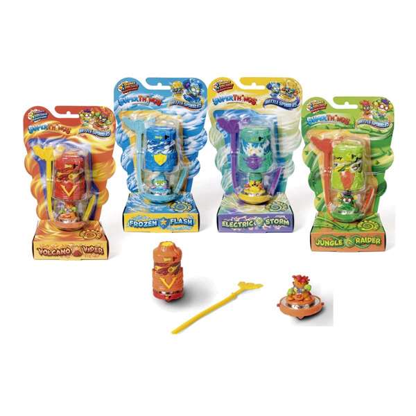 Magic Box Superthings Battle Spinners Incluye 1 Spinner y 1 Superthing Exclusivo Modelos Surtidos Dimensiones 15,3x7x24,5cm