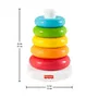 Fisher-Price Rainbow Pyramid Anillos Apilables Clásicos - Juguete de Aprendizaje Temprano con Materiales Vegetales - Desde 6 Meses