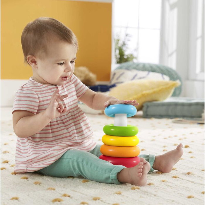 Fisher-Price Pirámide Balanceante Eco de 5 aros Fisher-Price Pirámide Balanceante Eco de 5 aros