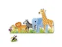 GOULA Puzzle XXL Decreciente Selva de 16 Piezas