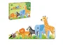 GOULA Puzzle XXL Decreciente Selva de 16 Piezas