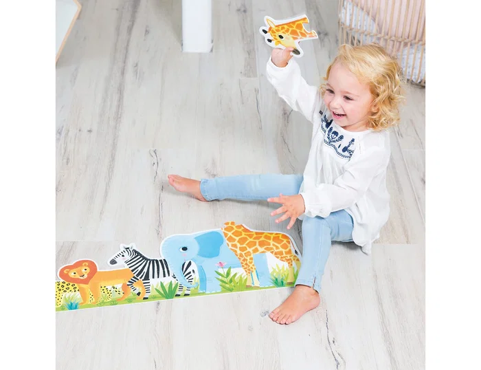 GOULA Puzzle XXL Decreciente Selva de 16 Piezas