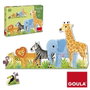 GOULA Puzle XXL Selva de 16 piezas decrecientes