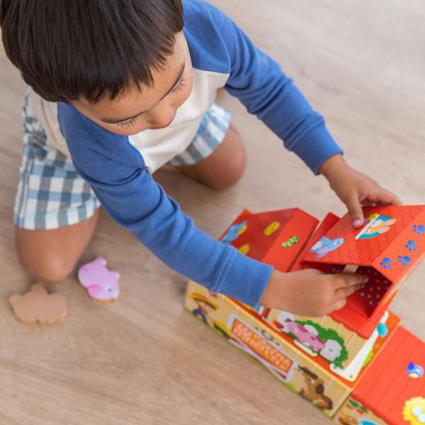 Goula Mi Primera Granja Juego Construcción Madera 10 Piezas para Apilar y Construir