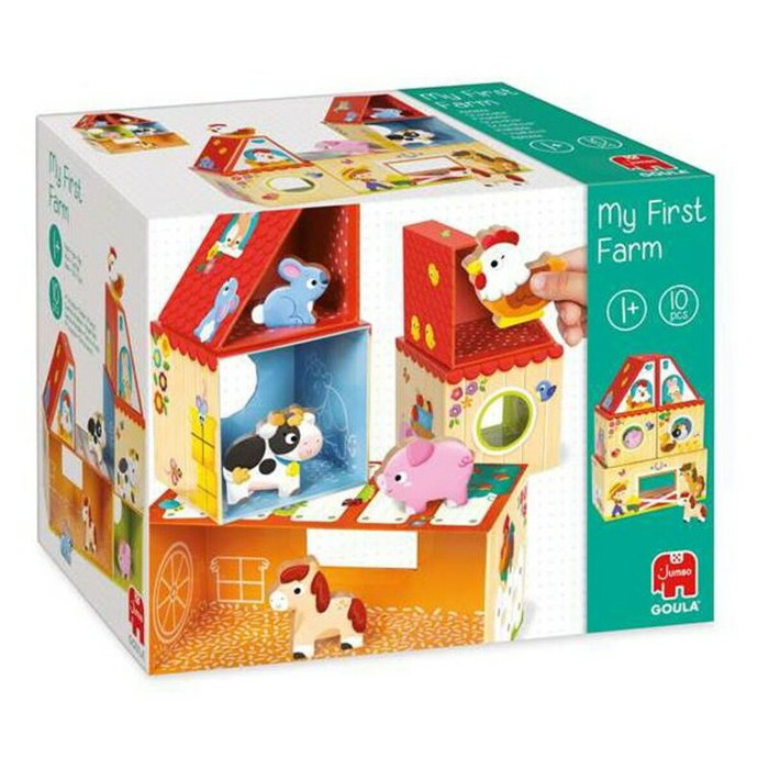 Goula Mi Primera Granja Juego de Construcción de Madera