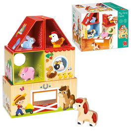 Goula 53470 My First Farm - Granja de Construcción con 5 Animales para Bebés +12 Meses