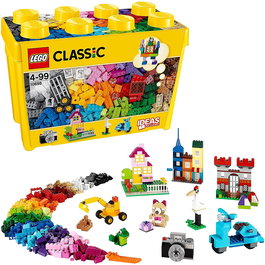 LEGO Classic Construcciones Caja Ladrillos Grande - 790 Piezas de Construcción Creativa en 33 Colores con Ventanas, Puertas y Piezas Especiales
