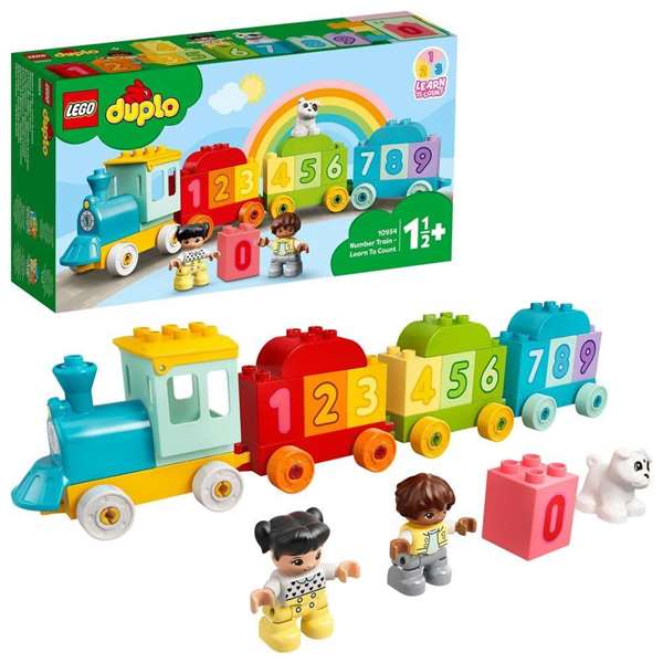 LEGO Tren De Los Numeros Aprende A Contar LEGO DUPLO 10954 Juguete Educativo Para Niños 18 Meses