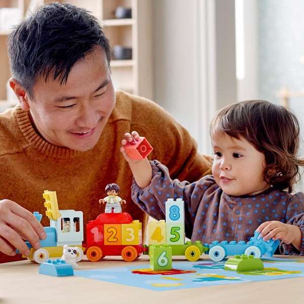 LEGO Tren De Los Numeros Aprende A Contar LEGO DUPLO 10954 Juguete Educativo Para Niños 18 Meses