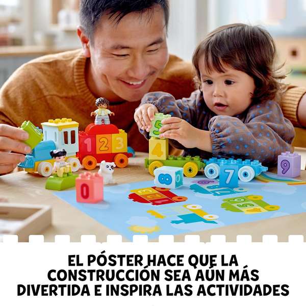 LEGO Tren De Los Numeros Aprende A Contar LEGO DUPLO 10954 Juguete Educativo Para Niños 18 Meses