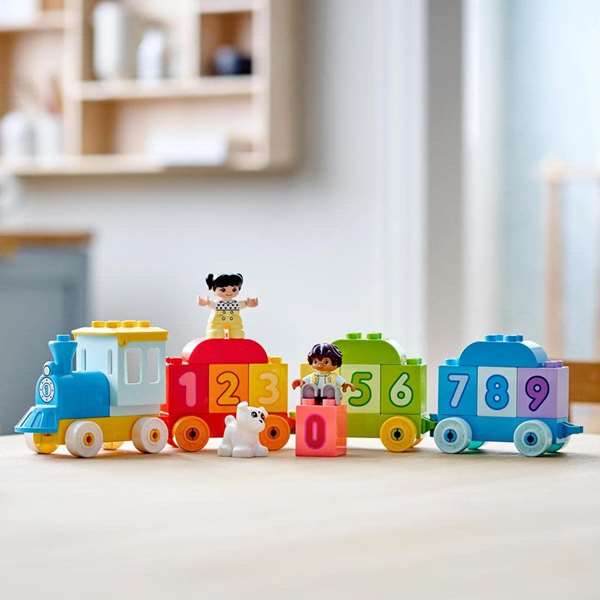 LEGO Tren De Los Numeros Aprende A Contar LEGO DUPLO 10954 Juguete Educativo Para Niños 18 Meses