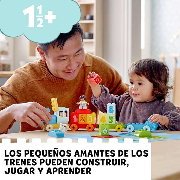 LEGO Tren De Los Numeros Aprende A Contar LEGO DUPLO 10954 Juguete Educativo Para Niños 18 Meses