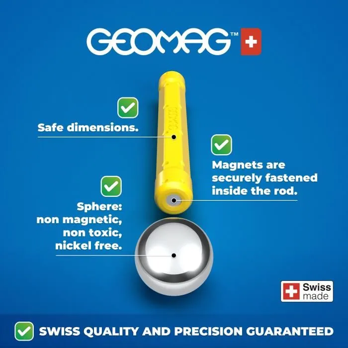 Geomag Supercolor 35 piezas magnéticas con caja Geomag Supercolor 35 piezas magnéticas con caja