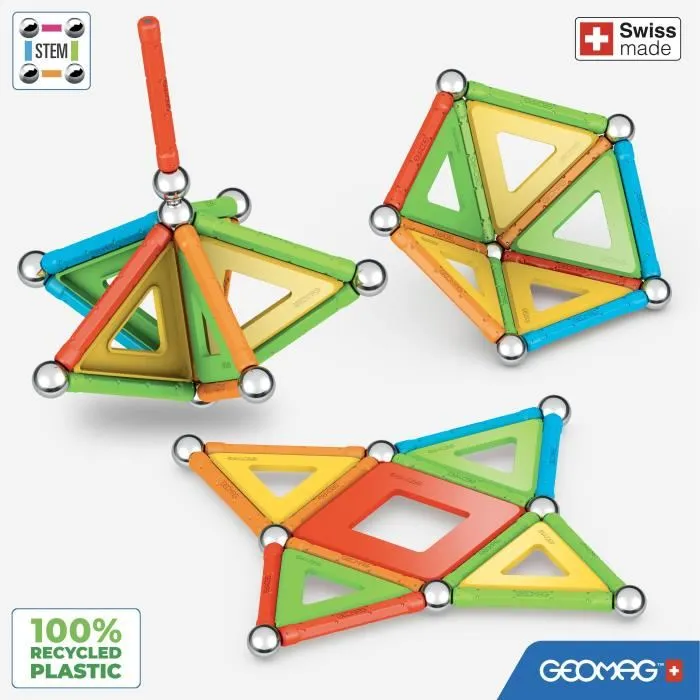 Geomag Supercolor 35 piezas magnéticas con caja Geomag Supercolor 35 piezas magnéticas con caja