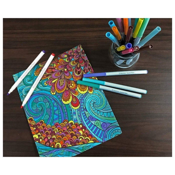 Crayola Rotuladores Súper Punta Colores Pastel 12 unidades Crayola Rotuladores Súper Punta Colores Pastel 12 unidades