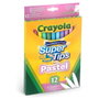 Crayola Rotuladores Súper Punta Colores Pastel 12 unidades