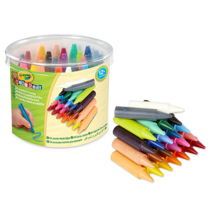 Crayola Ceras Jumbo Lavables Mini Kids Multicolor de 24 unidades Crayola Ceras Jumbo Lavables Mini Kids Multicolor de 24 unidades