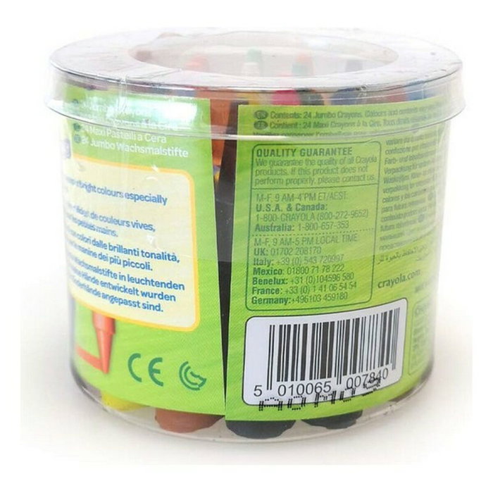 Crayola Ceras Jumbo Lavables Mini Kids Multicolor de 24 unidades Crayola Ceras Jumbo Lavables Mini Kids Multicolor de 24 unidades