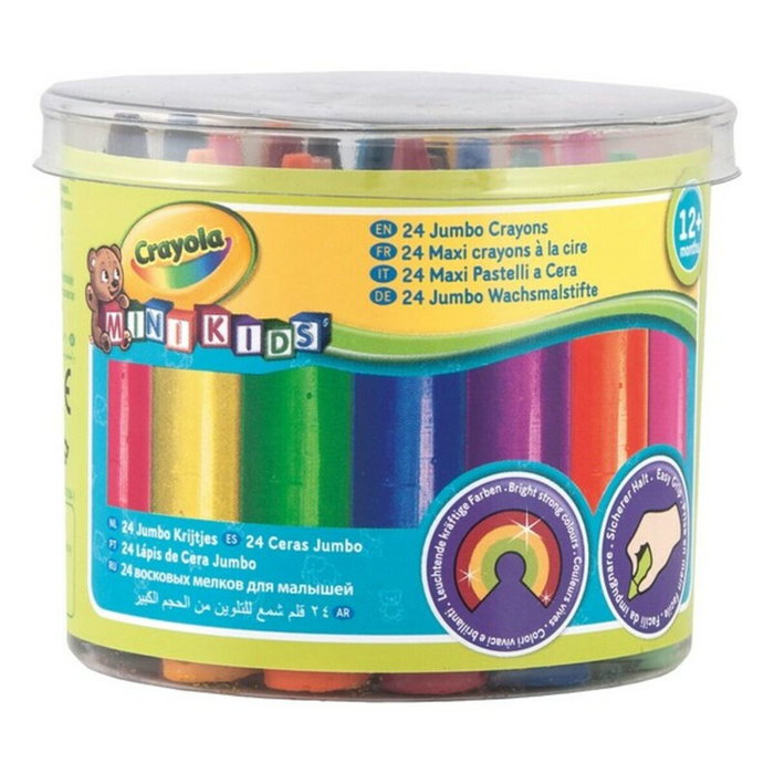 Crayola Ceras Jumbo Lavables Mini Kids Multicolor de 24 unidades Crayola Ceras Jumbo Lavables Mini Kids Multicolor de 24 unidades