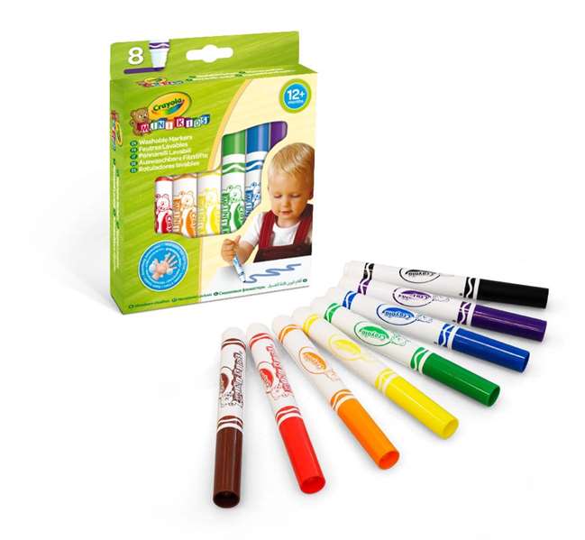 CRAYOLA Rotuladores Lavables Mini Kids Multicolor de 8 unidades