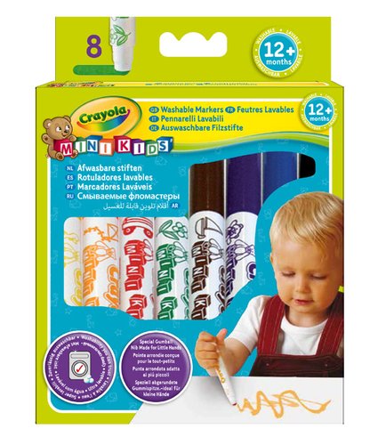 CRAYOLA Rotuladores Lavables Mini Kids Multicolor de 8 unidades