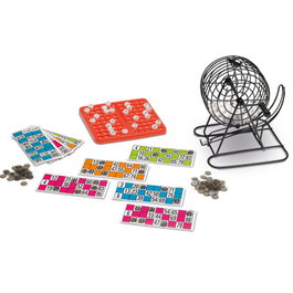 Cayro Bingo Lotto con bombo de metal y 48 cartones