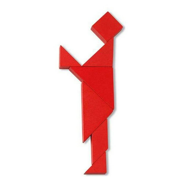 Cayro Juego de 4 Tangrams de madera, 3 niveles de dificultad