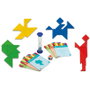 Cayro Juego de 4 Tangrams de madera, 3 niveles de dificultad