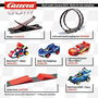 Carrera Pista Nintendo Mario Kart P-Wing con 2 Coches (Mario y Luigi), 4,9 metros