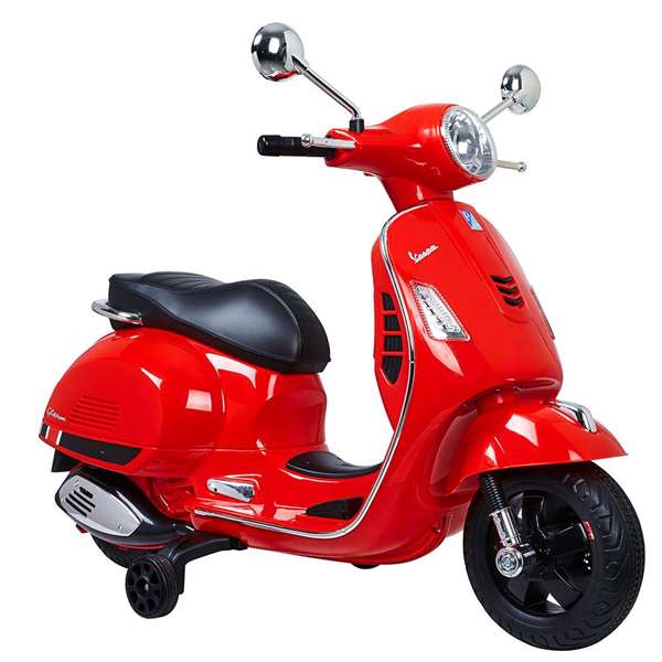 Moto bateria vespa color rojo 30w con mp3 bateria 6v 4,5 ah Moto bateria vespa color rojo 30w con mp3 bateria 6v 4,5 ah