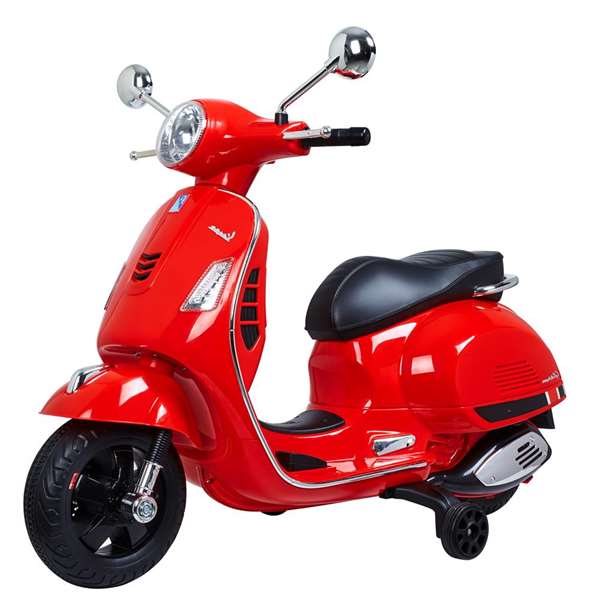 Moto bateria vespa color rojo 30w con mp3 bateria 6v 4,5 ah Moto bateria vespa color rojo 30w con mp3 bateria 6v 4,5 ah